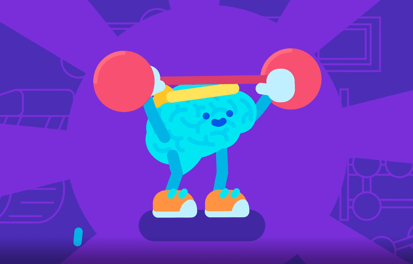 Brain training. Illustration by kurzgesagt.